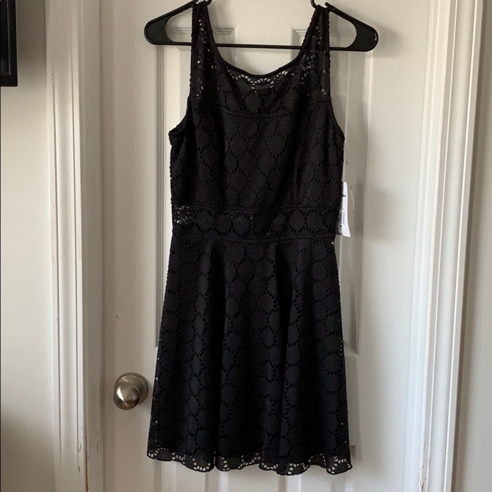 Black lace dress